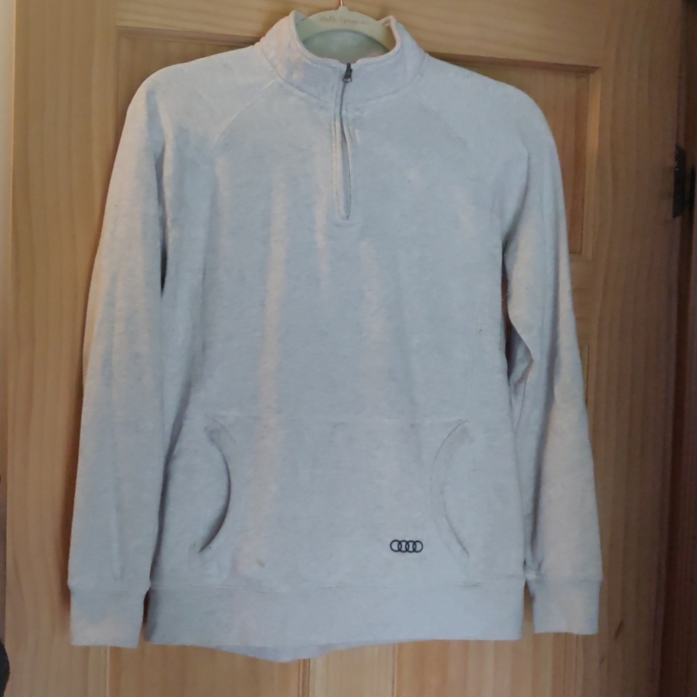 Audi Ash quarter zip sweater